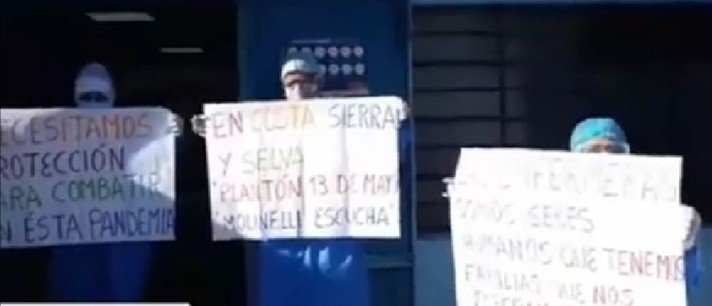Médicos y enfermeras de Essalud protestaron por equipos de protección ...