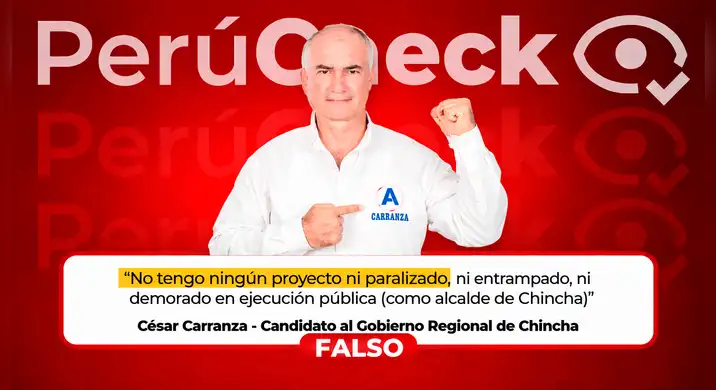 Cesar Carranza si dejo Municipalidad de Chincha con proyecto paralizado contrario a lo que afirmo durante el debate