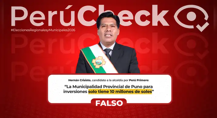 Es falso que la Municipalidad Provincial de Puno solo tiene un presupuesto de 10 millones destinado a inversiones