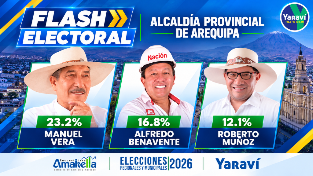 Flash Electoral Alcaldia Provincial de Arequipa