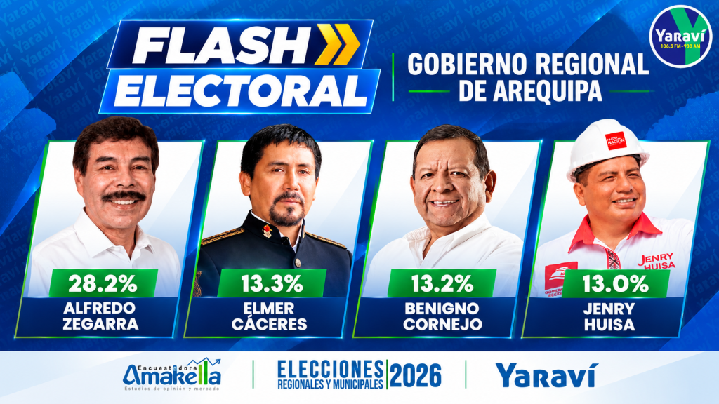 Flash electoral Arequipa 2026