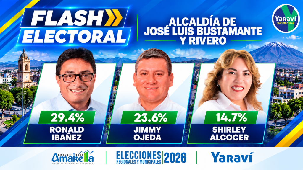 Flash electoral Alcaldia de Bustamante y Rivero