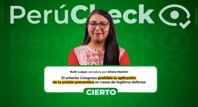 Es cierto que el anterior Congreso prohibió la aplicación de la prisión preventiva en casos de legítima defensa