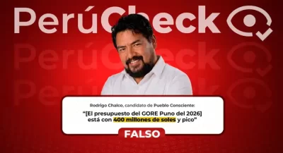 Es falso que el Gobierno Regional de Puno reciba un presupuesto de solo 400 millones