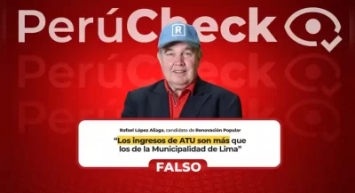 Es falso que la ATU tenga más ingresos y presupuesto que la Municipalidad de Lima, como afirma López Aliaga