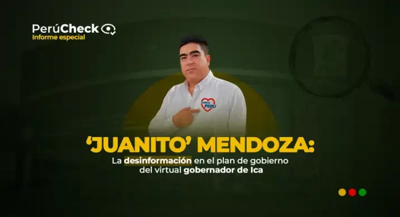 Juan Mendoza Esta es toda la desinformación del plan de gobierno del virtual gobernador de Ica
