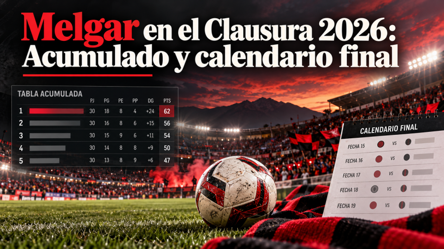Melgar en la recta final del Torneo Clausura 2026_ qué se juega en el Acumulado y cómo apostar en casas autorizadas