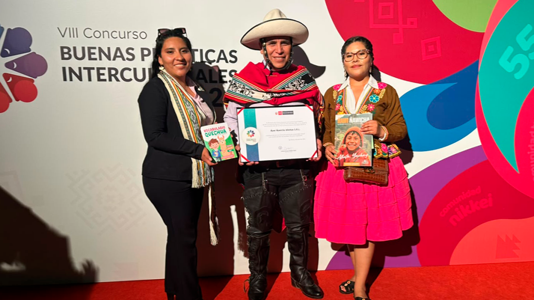 Ministerio de Cultura reconoce iniciativa orientada a la enseñanza del quechua en concurso nacional